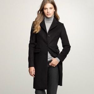 J Crew Wool Cashmere Coat Charcoal Grey 4P